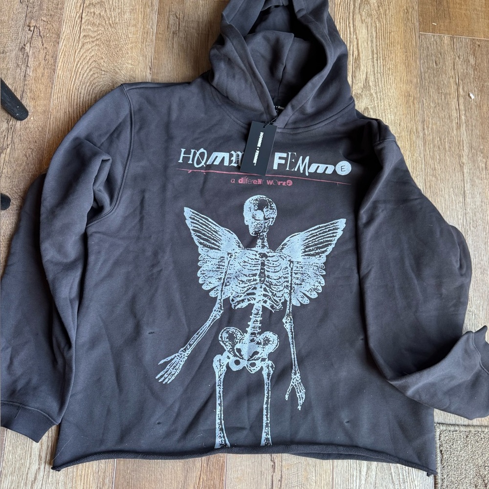 NWT homme femme hoodie mens L